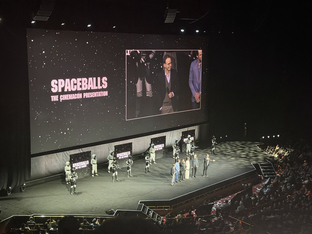 GeeksOfColor's tweet image. Director Josh Greenbaum took the stage to welcome the cast of ‘Spaceballs: The New One.’

#CinemaCon2026