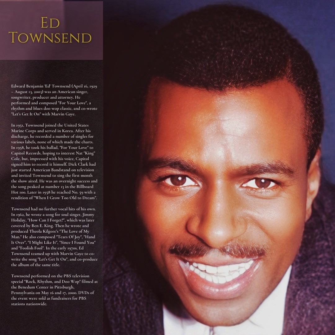 Remembering Ed Townsend. https://t.co/96wX2JjPuQ