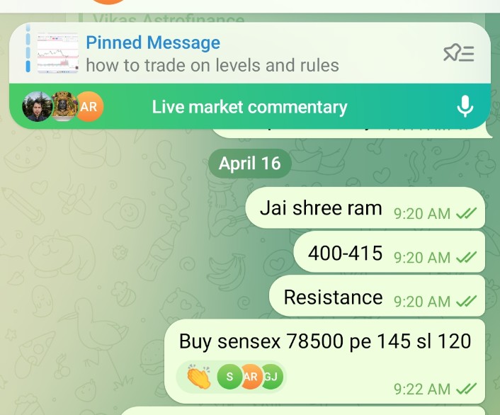 vikas_astrofin's tweet image. Jai shree ram 🙏🙏
#Nifty made day high at exact given level 24400, shorted right on top

Sensex put doubles

I Was not active from last one month

Jai shree ram 🙏🙏
#StockMarket #Nifty #banknifty