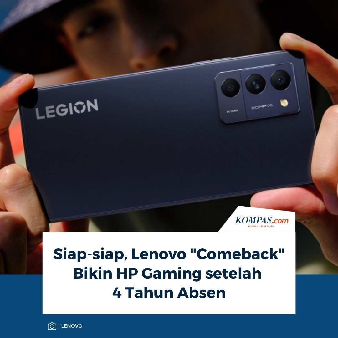 KompasTekno's tweet image. Dalam akun resmi Lenovo Legion Phone di media sosial asal China, Weibo, Lenovo mengatakan bahwa ponsel gaming yang mereka luncurkan pada 2022 lalu yaitu Legion Y70 akan diperbarui dengan model anyar.

👉🏻Baca selengkapnya tekno.kompas.com/read/2026/04/1…

~AM #Lenovo #Handphone #Game