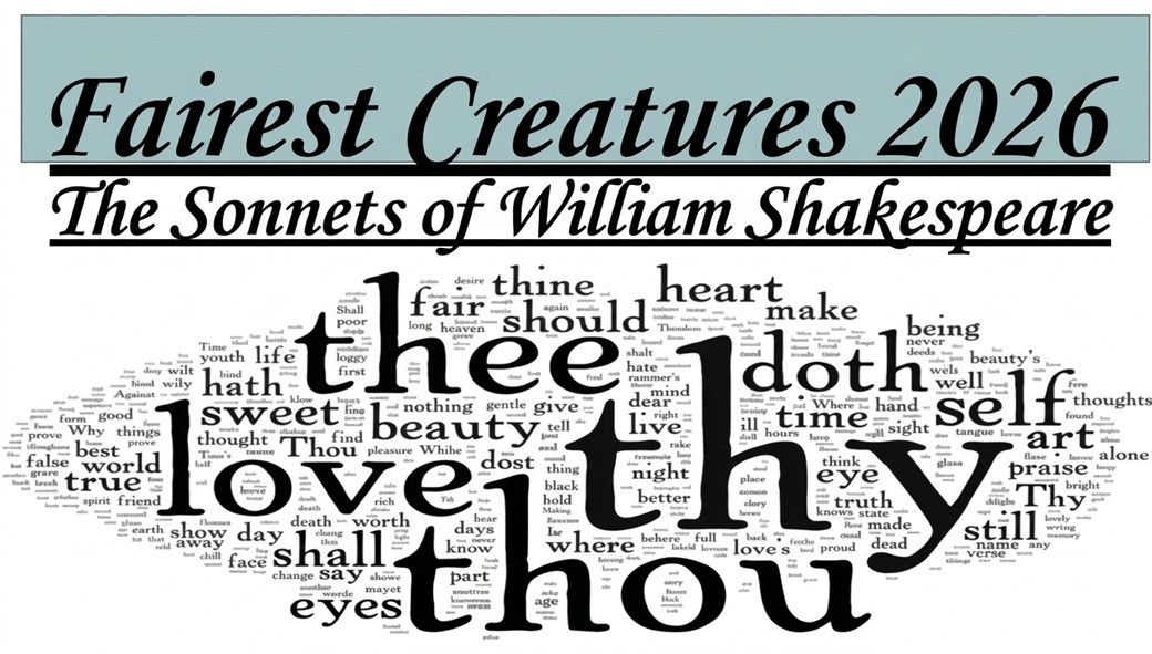 pauluhler's tweet photo. I'm excited to be part of FAIREST CREATURES 2026: The Sonnets of William Shakespeare, presenting Sonnet 152 in the 3pm ET segment. 77 readers, Sonnets 78–154. Join us Sunday April 19 for Shakespeare’s birthday celebration!

https://t.co/KxVbMer5sW https://t.co/cEvafbCUPt