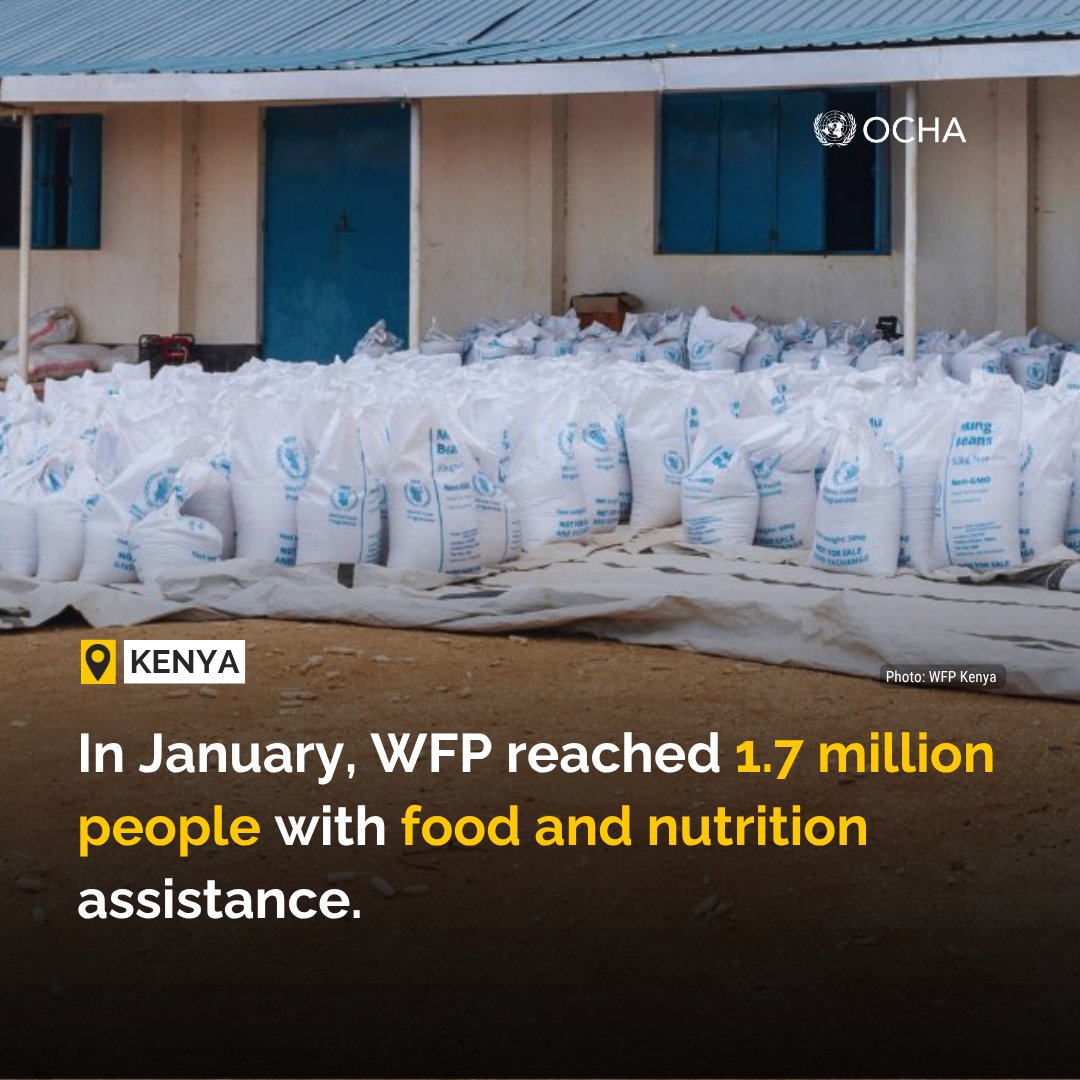 UNOCHA_ROSEA's tweet image. Drought in #Kenya is worsening with over 3.3 million people facing food insecurity.

Livestock are dying, severely affecting livelihoods.

@WFP_Kenya is ramping up response in affected areas but more resources are required to scale up.

reliefweb.int/report/kenya/w…