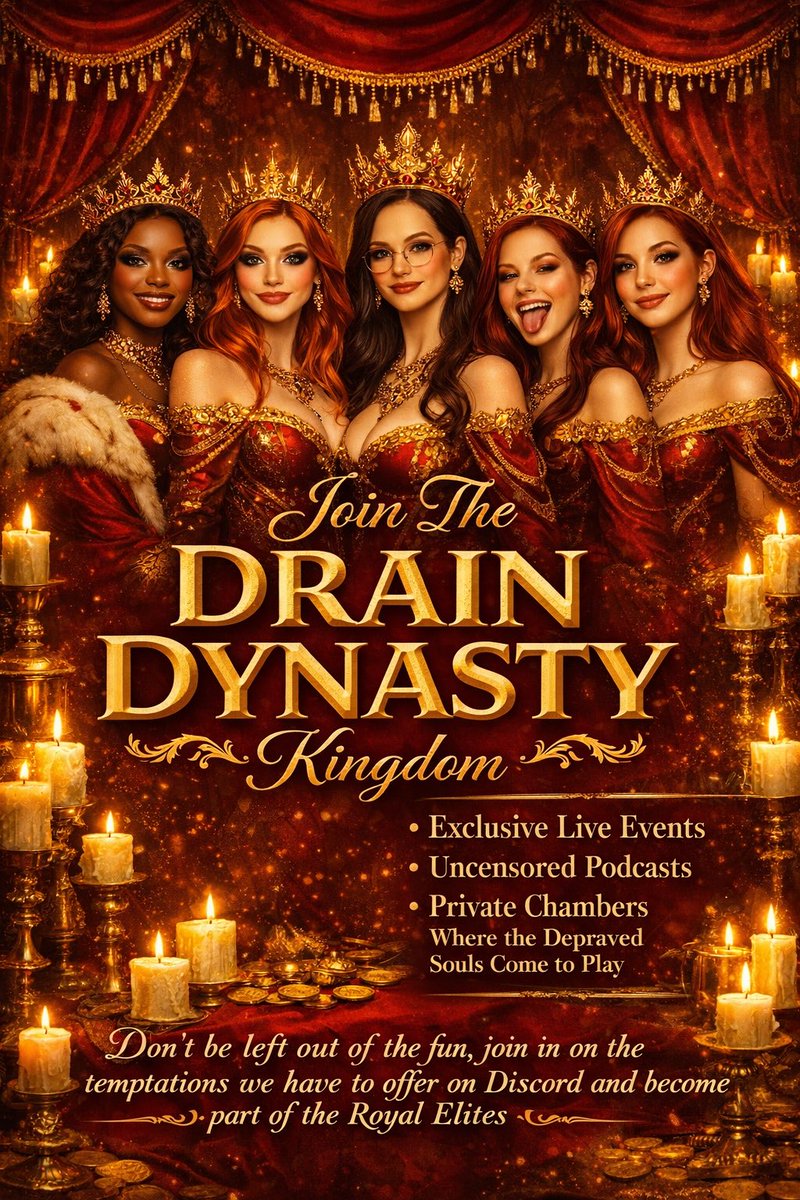 TheDrainDynasty's tweet photo. Join The Drain Dynasty on discord and see what you’ve been missing

• cash prizes 
• live events
• unmatched domination

Give in to your fantasy and unlock your wildest (and sexiest) dreams

( https://t.co/enI5h9TkOj ) https://t.co/L1VgCcnC2a