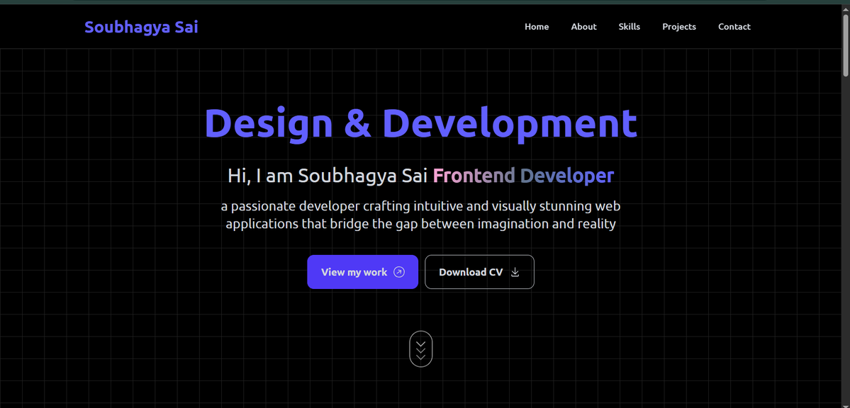 Soubhagya_sai_d's tweet image. Complete my Portfolio website using  #react.js and #tailwind  and deploy it in #vercel

link: portfolio-soubhagyasai-das.vercel.app
#buildinpublic, #javascript