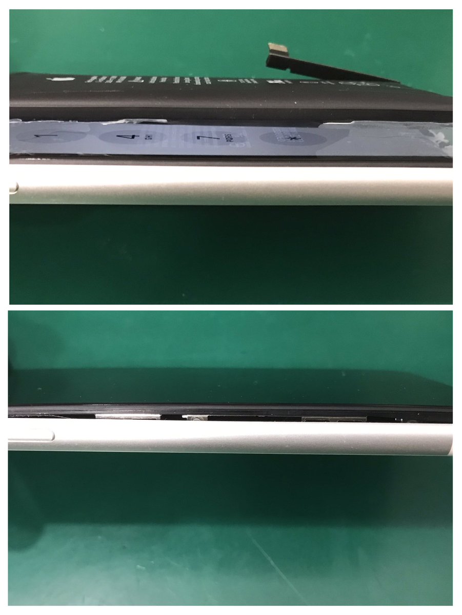 ip_ichikawa's tweet image. .
#千葉県 #市川市 T様より
#iPhone11  #バッテリー交換 のご依頼を承りました。

バッテリーが膨張して液晶を押し上げていました😱

15分ほどでバッテリー交換完了しました！
ご来店ありがとうございました✨