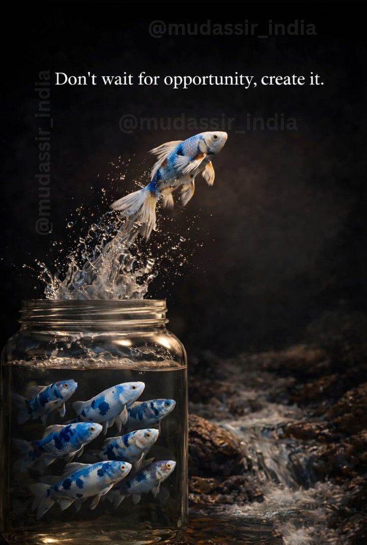 Mudassir_India's tweet photo. मौके का इंतज़ार मत करो, उसे खुद बनाओ। 
Don't wait for an opportunity, create it.

#Thoughtoftheday
#InspirationalQuote
#WorkForCompassion 
#trending #trendingnow 
#trendingpost #viral #Breaking #LatestUpdates https://t.co/7td3v88YiU