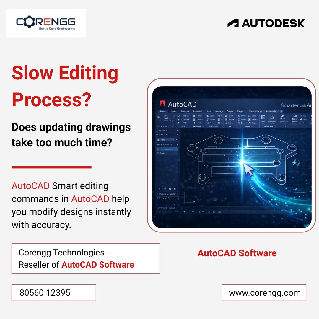 corenggtech's tweet image. Still spending hours on drawing edits?

Work smarter with AutoCAD and speed up your design workflow 

As an Authorised AutoCAD Software Reseller in Pune, @corenggtech  is here to support you.

Upgrade now: corengg.com/autocad-softwa…

#AutoCAD #CADDesign #Engineering #Productivity