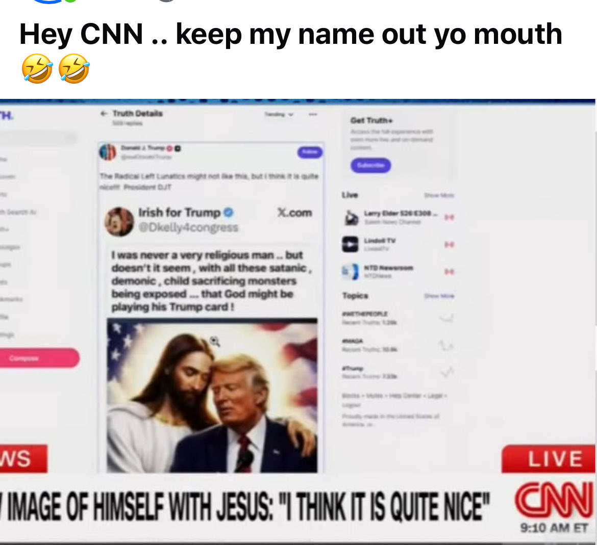 Irish for Trump tweet media