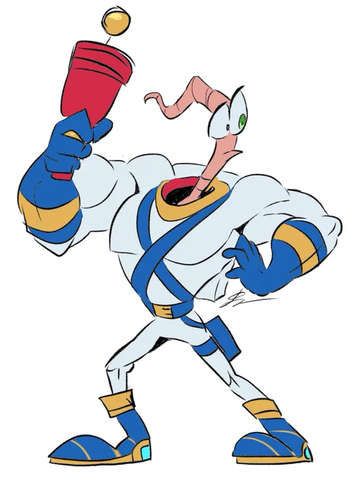 Earthworm Jim was what got me into video games. Ever since I discovered it, I've played all kinds of video games. I've loved it for a very, very long time.