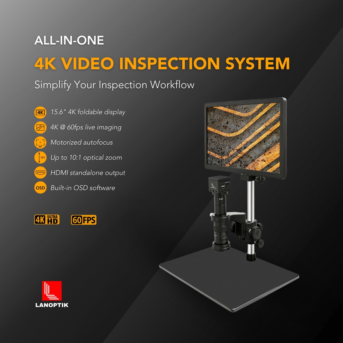 lanoptik_camera's tweet photo. All-in-One 4K Inspection System

No PC. No setup. Just inspect.

• 4K @ 60fps imaging
• HDMI + on-screen control
• Flexible zoom options
Built for real production.
👉 Ready to simplify your workflow?

#IndustrialInspection #4KImaging #SmartFactory #Lanoptik https://t.co/xg2RtklQj0