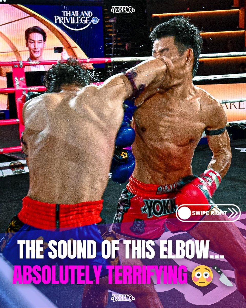 yokkaoboxing's tweet image. Last night at Rajadamnern Stadium, Brazil’s 🇧🇷 Israel dropped an elbow that echoed through the entire arena 😳🔪
You could feel that impact.
#muaythai #fight #ko