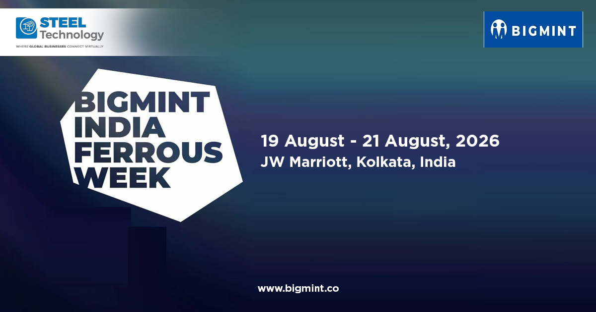 BigMint India Ferrous Week 2026 🔩

📅 Aug 19–21, 2026
📍 Kolkata, India

Join global leaders to explore trends, pricing, and innovations across the iron &amp; steel value chain.

🔗 steel-technology.com/events/bigmint…

#BigMint2026 #SteelIndustry #Mining #Metals