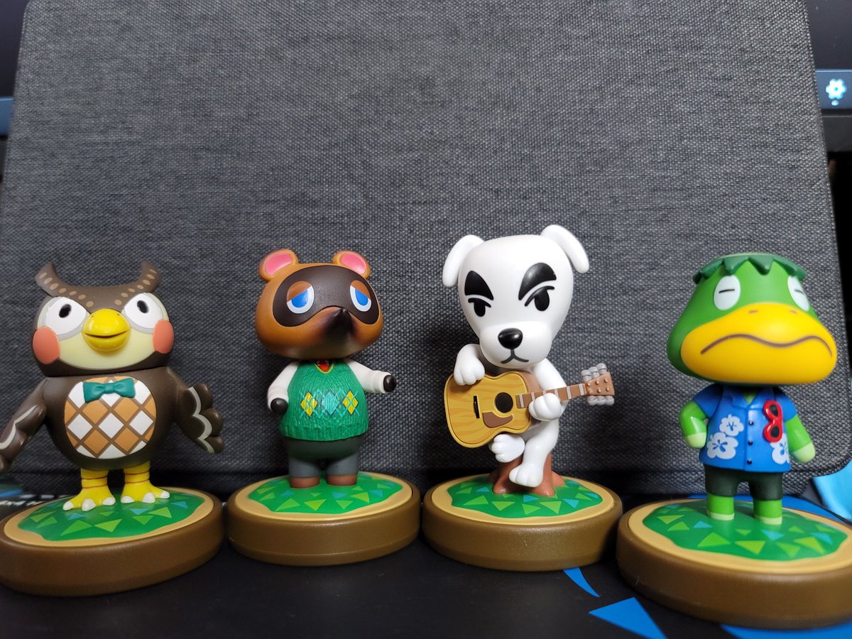 cowgarage's tweet photo. I guess I'm a person who collects animal crossing amiibos now https://t.co/ophDf1pytH