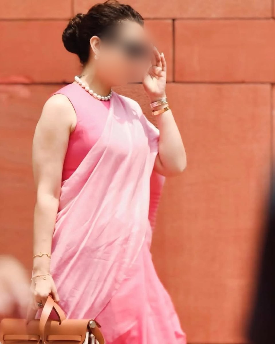 A female MP is allowed to enter Parliament wearing a sleeveless blouse, but a college student was stopped by an official from welcoming the chief guest minister just because she was wearing a sleeveless kurti.

The dress code was Indian attire, and she was dressed in a white suit