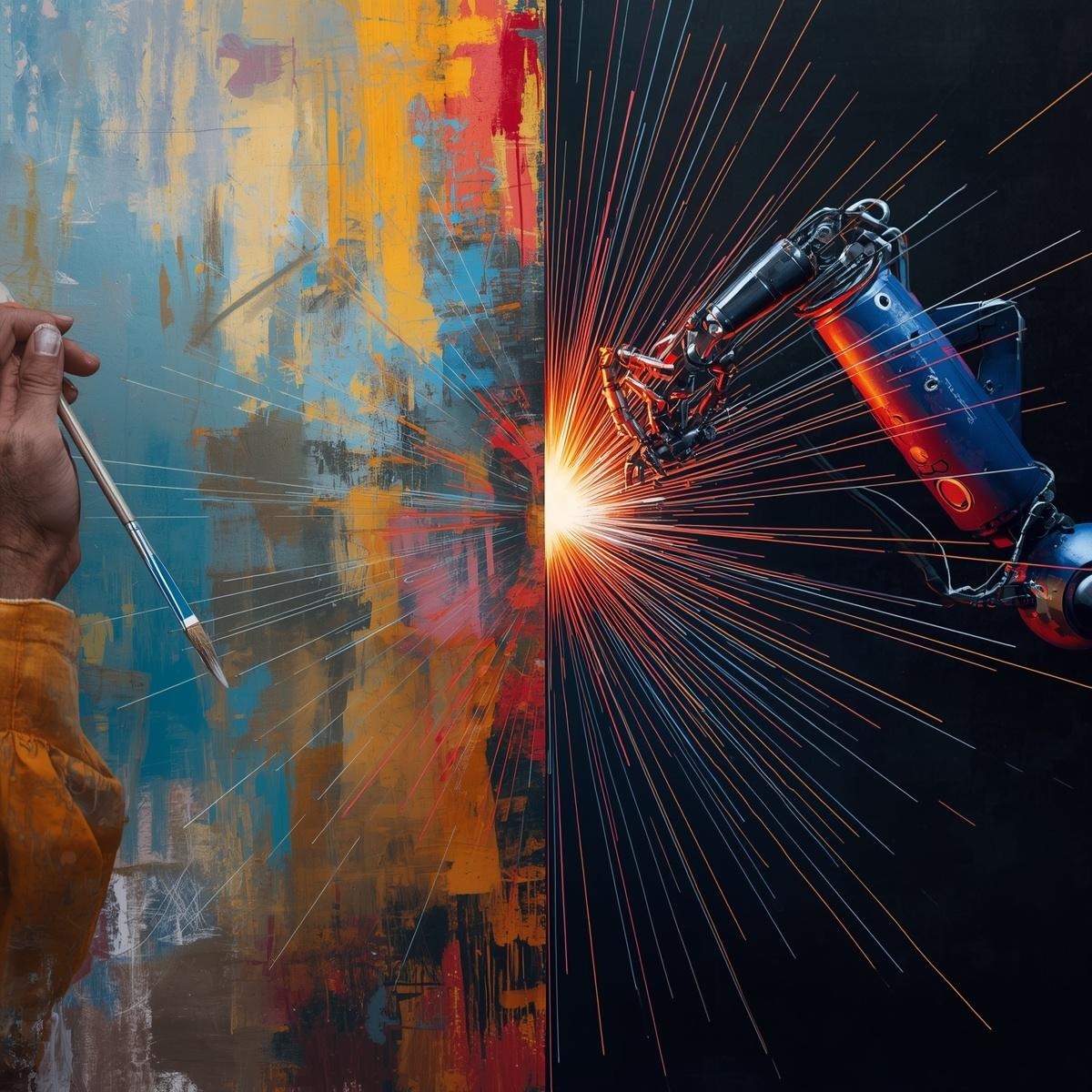 AI_Workflow_Hub's tweet image. Can machines be creative? While AI generates the pixels and the prose, the soul of the work still comes from human prompts and vision. We are entering a new era of "Centaur Art",the perfect blend of human intuition and algorithmic power. 🎨💻
#GenerativeAI #DigitalArt #Creativity