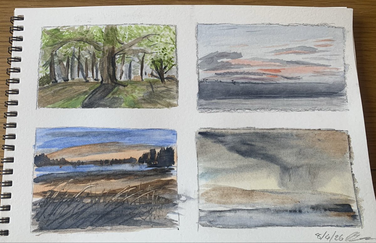 scrappyfox's tweet photo. Watercolour sketch’s on strathmore paper 400 series water colourpapper 

#watercolour #painting #art https://t.co/kf94mP59IX