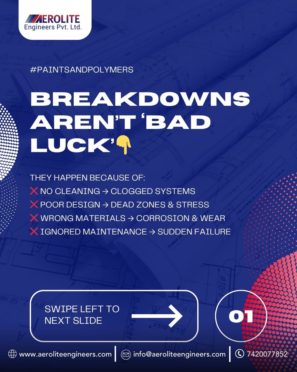 aerolite_573's tweet image. Most “machine failures” in paint plants are self-created. ⚠️

Not because machines are bad—
But because systems are ignored.
🌐 aeroliteengineers.com

#AeroliteEngineers #ChemicalEngineering #ProcessEngineering #IndustrialEquipment #PaintAndPolymers