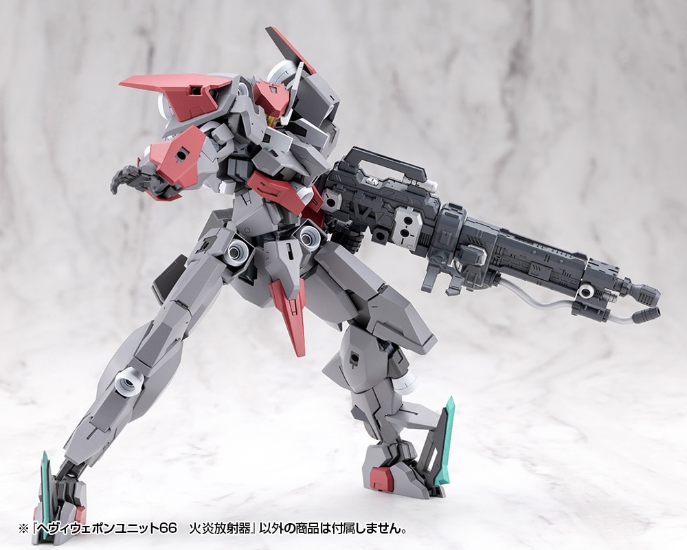 kotobukiya_npb's tweet image. 【コトブキヤ日本橋3F】新商品：「ヘヴィウェポンユニット66 火炎放射器」（税込￥1,980）入荷いたしました！

圧倒的な存在感を放つ火炎放射器ユニットが新登場✨
重厚なフォルムと緻密なディテールが融合した本ユニットはあなたの作品に強烈なインパクトを与えます❕
お見逃しなく🔍
#MSG