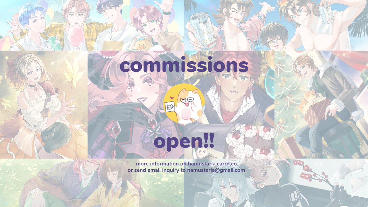 hamustaria's tweet photo. hi friends! i'm open for cms with deadlines for june onwards~

if interested, please check info in my carrd, contact me via email, or send requests via #VGen ><)b 

plz help rt, thank you~ https://t.co/5tUj3kmSYL