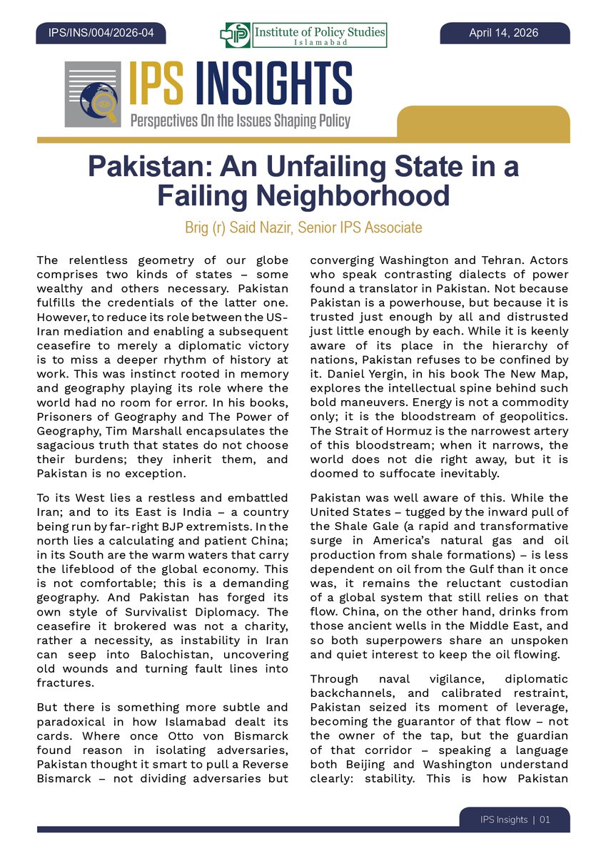 Institute of Policy Studies, Islamabad tweet media