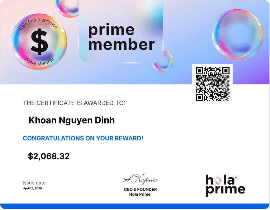Thanks HOLA PRIME #proptrading #forextrading #holaprime #fundedtrader #1hourpayouts #fundednext #FTMO #fundingpips #tradeify