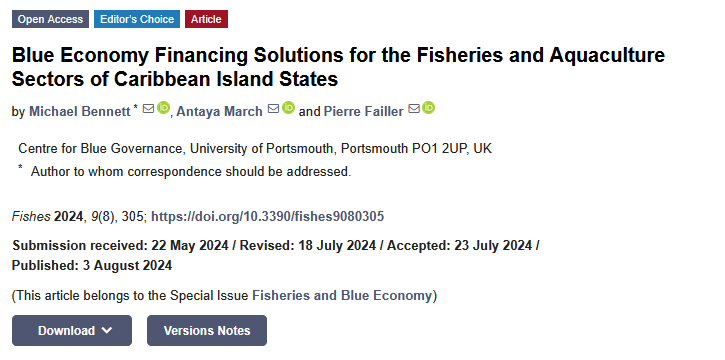 Fishes_MDPI's tweet image. 🐟#HighlyCited paper in #Fishes!

#BlueEconomy Financing Solutions for the #Fisheries and #Aquaculture Sectors of Caribbean Island States
👉mdpi.com/2410-3888/9/8/…

💦#naturalassets #SIDSfinancing #sustainablefinance