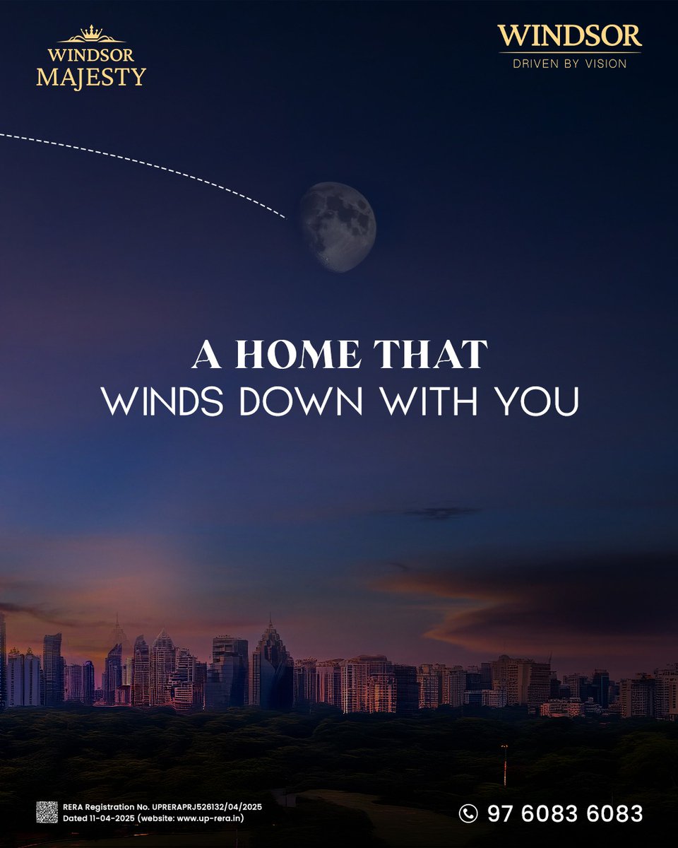 windsor_majesty's tweet image. A home that understands your calm moments. After a long day, Windsor Majesty welcomes you with peaceful views, soothing spaces, and a lifestyle that helps you truly unwind.
📍Raj Nagar Extension
📞 9760836083
#WindsorMajesty #PeacefulLiving #CalmLiving #DreamHome #ComfortLiving