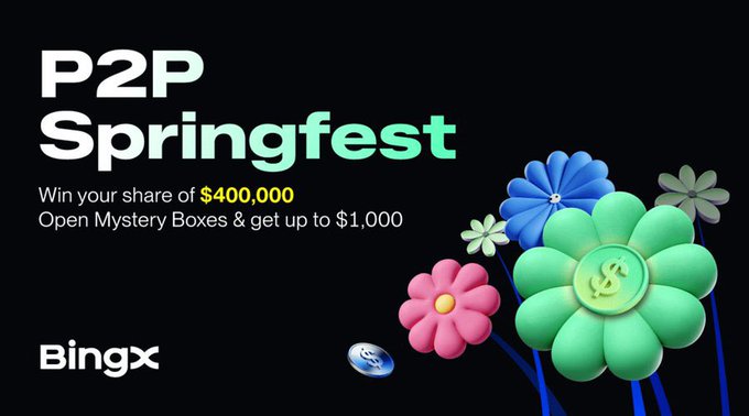 Sadiqtech_'s tweet image. Been switching between USDT and fiat lately and P2P trading is clearly improving.

Execution feels smoother and more reliable now.

BingX 400000 USDT Springfest looks like a real push, not just hype.

Worth paying attention to how this evolves. #Crypto #P2P #BingX