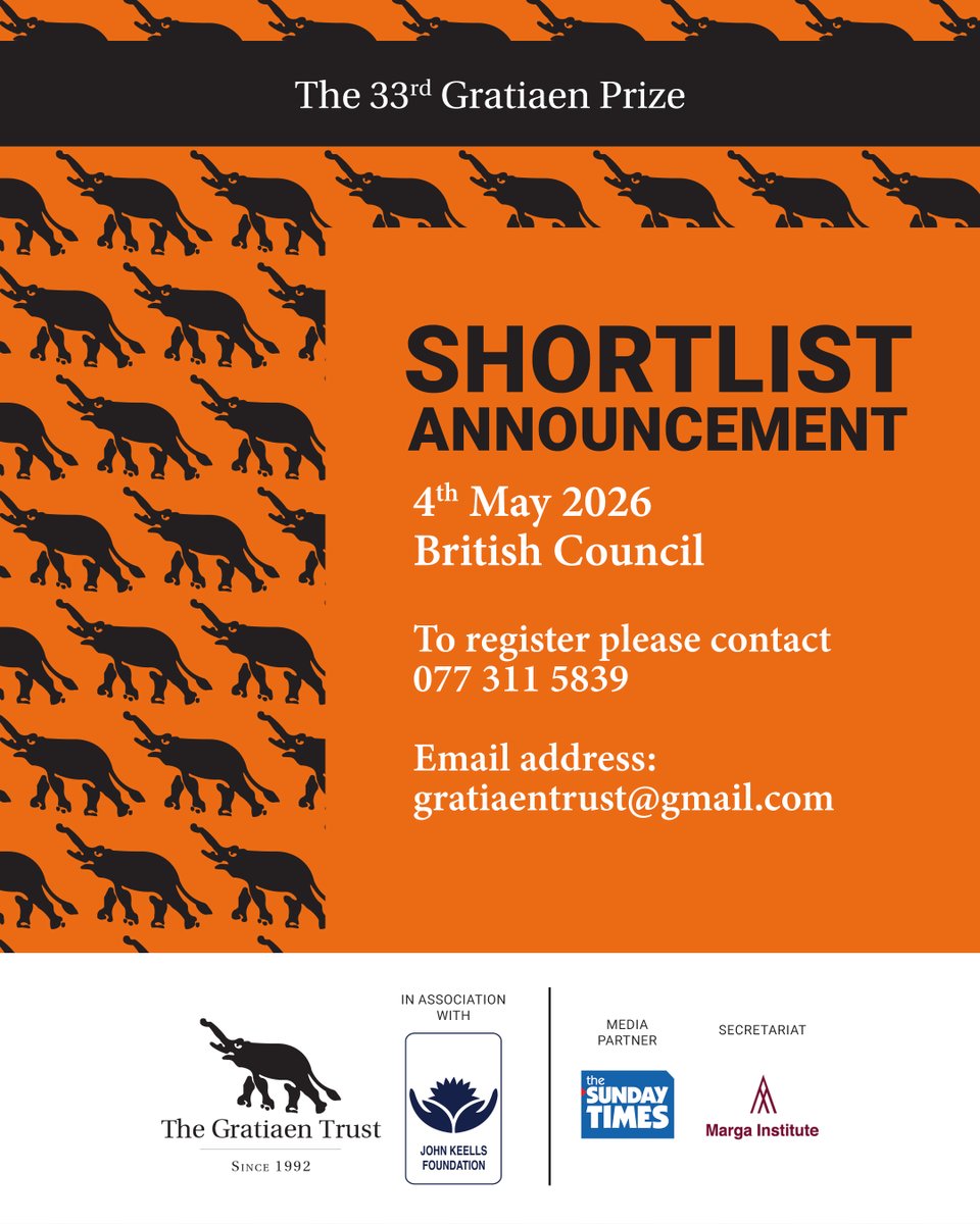 gratiaentrust's tweet photo. The longlist unfolds!

The longlist gathers a compelling range of work, each piece offering its own texture, its own urgency, its own way of seeing. 

The journey takes on new meaning from here.

#GratiaenTrust #GratiaenPrize #Longlist #SriLankanLiterature #LiteraryExcellence https://t.co/efLUGFcmLY
