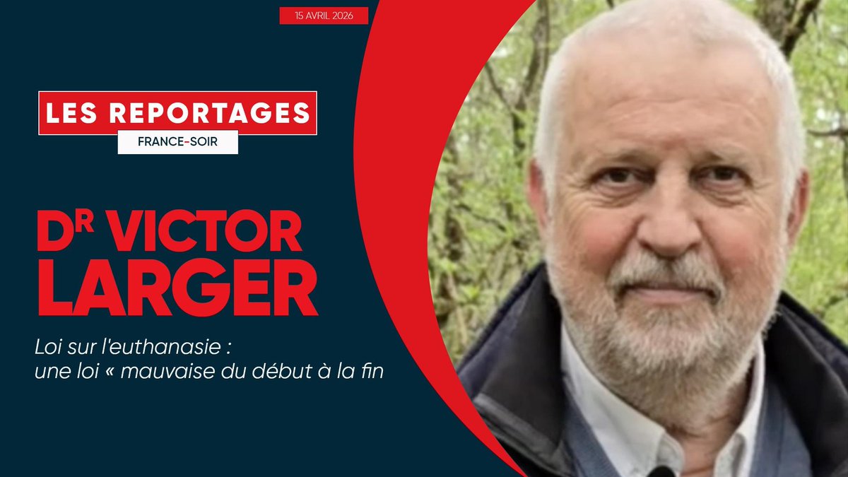 france_soir's tweet photo. 📽️« Cette loi n’est pas bonne du début à la fin. » 
Médecin, philosophe et diacre, le Dr Victor Larger dresse un réquisitoire sans concession contre le projet de loi sur l’aide à mourir. Soins palliatifs en « cache-misère », dérive belge et canadienne, mort industrialisée… Un témoignage puissant avant le retour au Sénat.
https://t.co/sNUbhW2HhS
