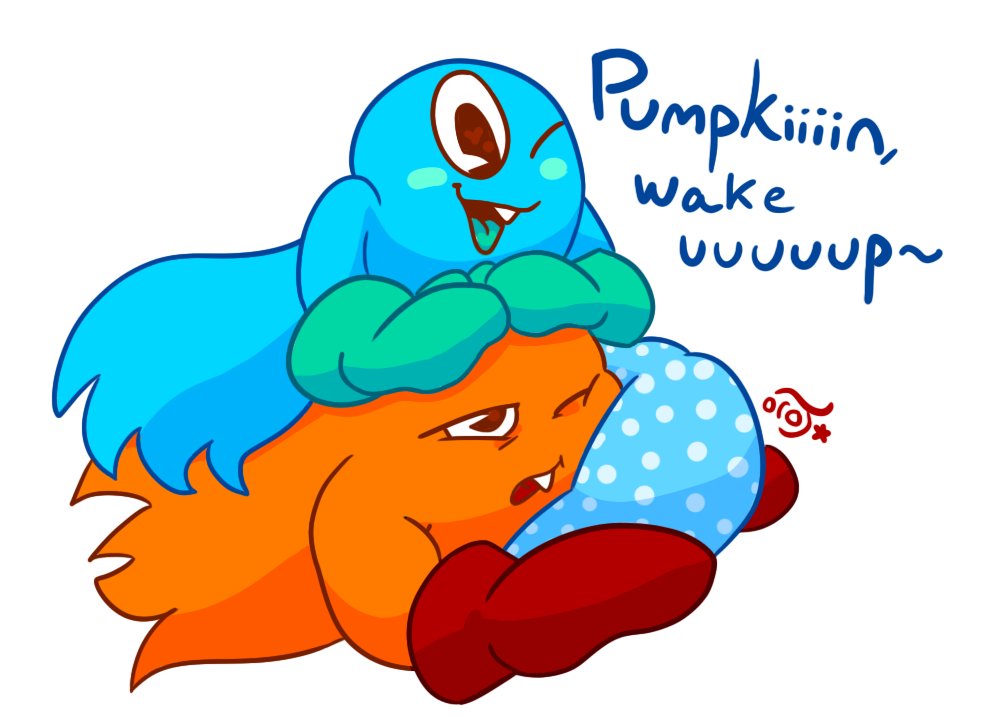 oro_junestar's tweet image. pumpkiiiiin :3 #pacman #inky #clyde