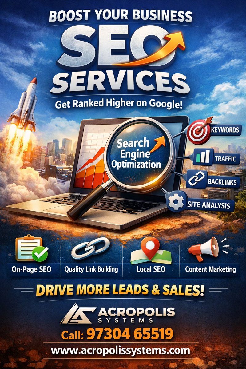 AcropoliSystems's tweet image. Struggling to Rank on Google? We’ve Got You Covered!
Boost your website visibility, attract quality leads, and grow your business with result-driven SEO services from Acropolis Systems.📞 Call Now: 97304 65519
🌐 Visit: acropolissystems.com
#SEO #GoogleRanking #OnlineSuccess