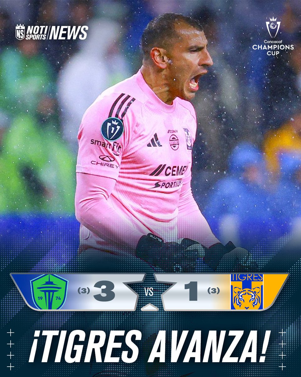 NotiSportsMex's tweet image. ¡Tigres continúa su camino al título de la Concacaf Champions Cup! 🏆🐯

A pesar del empate, los de la Liga MX avanzan a las Semifinales por el gol de visitante. ⚽️

#NotiSports | #Tigres #SeattleSounders #Concachampions #Concacaf