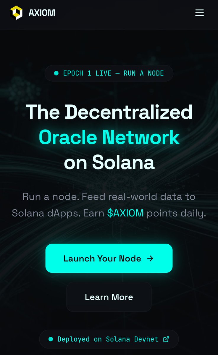 Most people see this and think it’s just another crypto landing page.

But if you look closely, Axiom ($AXIOM) is pointing to something bigger.

Right now, Epoch 1 is live, and that changes everything.

This isn’t a waitlist anymore.

It’s not a concept.

 It’s active.

You can