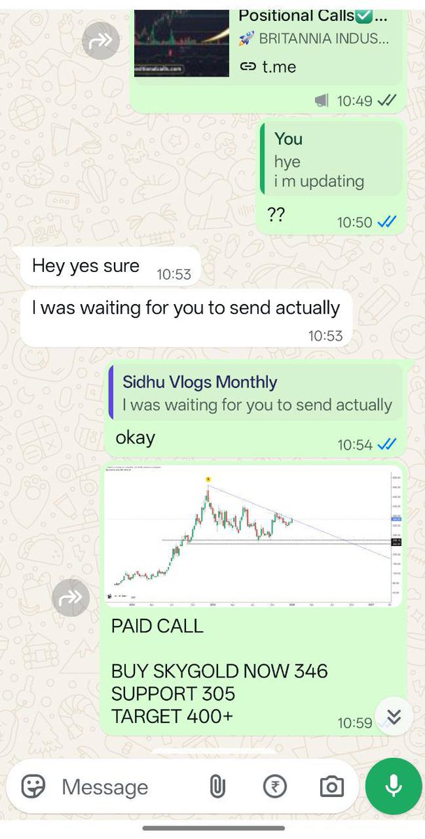 PositionalShare's tweet photo. 6/6 Targets Hit in Paid Calls ✅

Consistency is not magic — it’s a system.

If you’re serious about trading,
stop following noise.
👉 Full research + calls: Link in profile

Proof below 📊

#positionalcalls #trending #TNwithAIADMK #Nasdaq #RCBvsLSG #DummyPieceStopOverAction https://t.co/cMcPMy5KhX