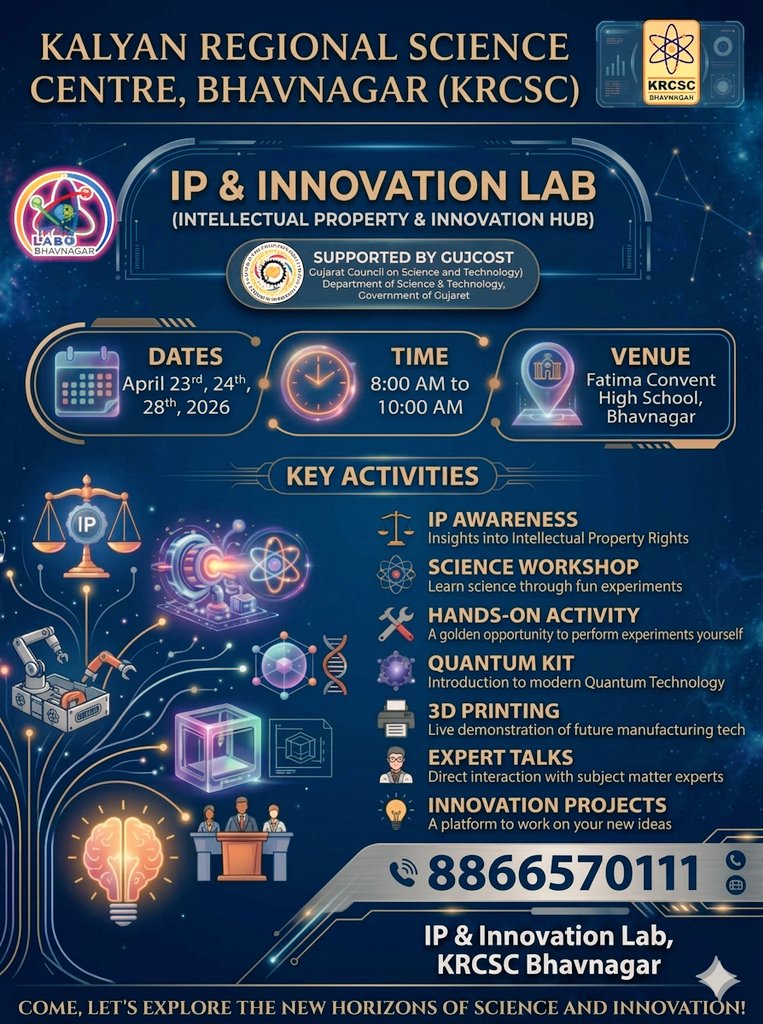 IP & Innovation Lab, Bhavnagar 🇮🇳 tweet media