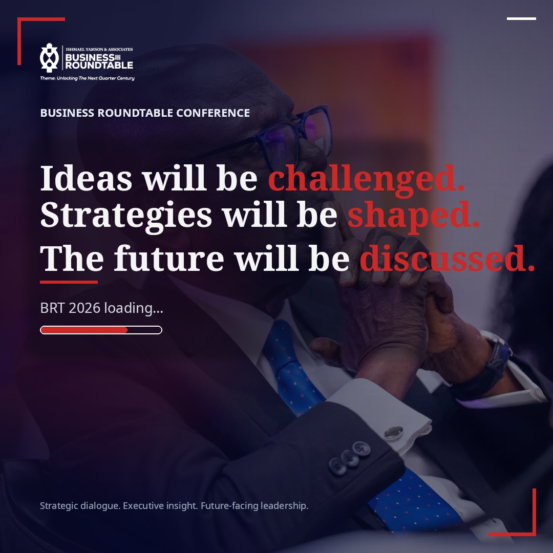 The most meaningful progress happens when perspectives collide, assumptions are questioned, and bold ideas are tested.

This is where Africa’s next set of actionable strategies will emerge. Join the room where it happens. Register now at brt.ieyamson.com

#BRT2026
