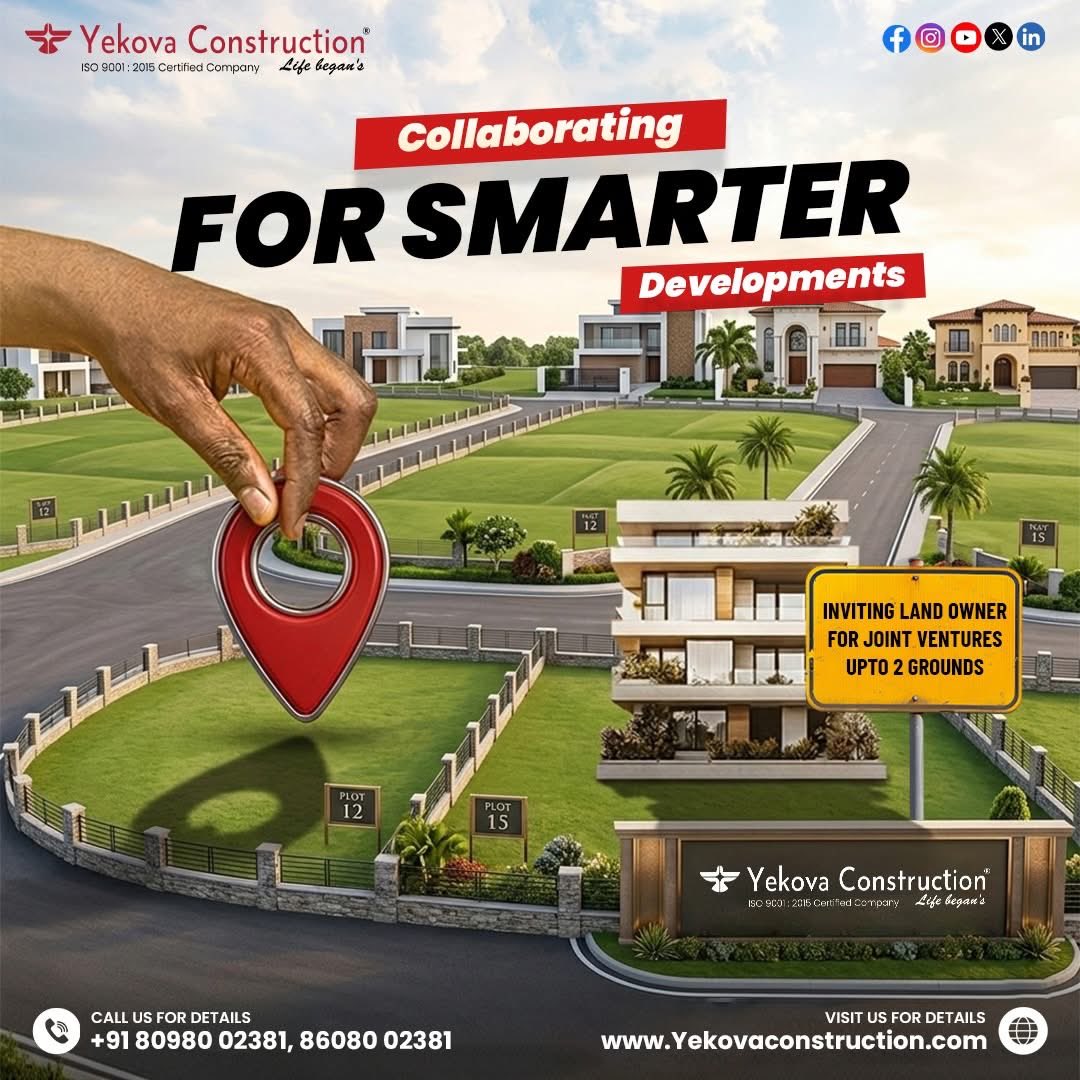 surendarbabu40's tweet image. Partnerships powered by Yekova Construction ensure efficient and future-ready projects.
Reach out to us!
📞+91-8608002381/+91-7550271038
📩 yekovaconstruction@gmail.com
🌐 yekovaconstruction.com
#constructionsites #lands #constructionworker #house