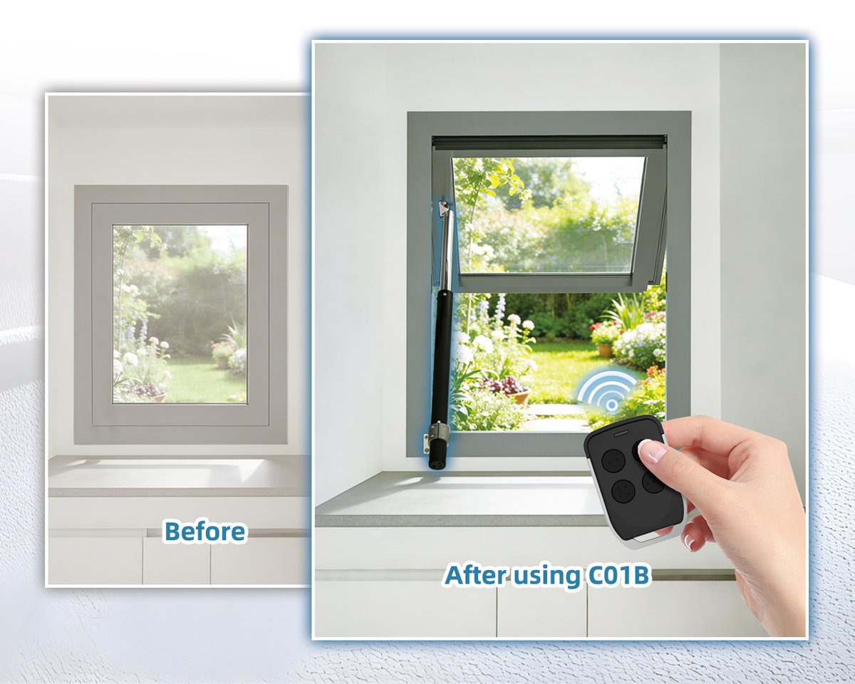 cngiant's tweet photo. WINDOW OPENER PKC-C01B make your window work by itself!
check it out 👉: https://t.co/5GMhtydvcD
#windowopener #linearactuator #smartwindowopener #electricwindowopener #windowautomation https://t.co/dJAHBjYnFw