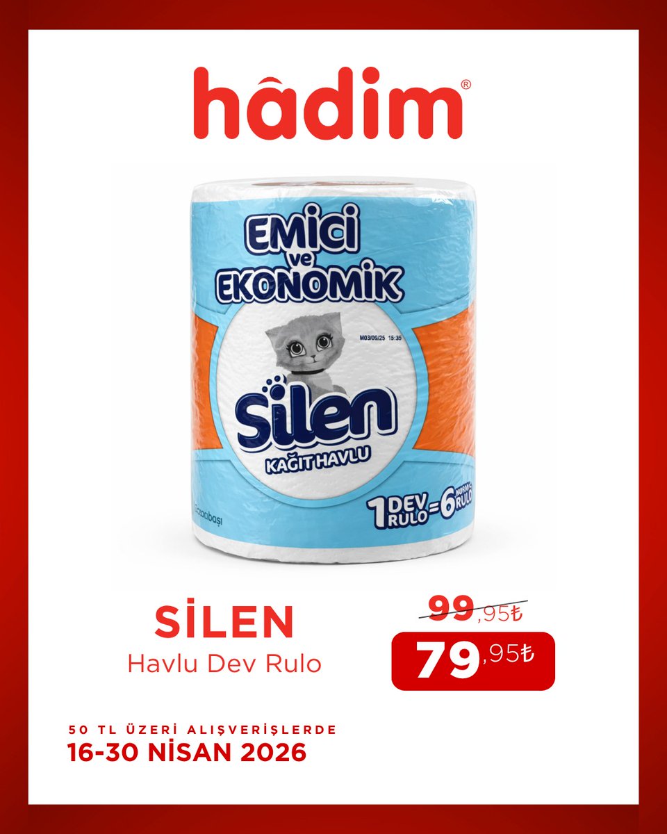 HadimAVM's tweet photo. 16 - 30 Nisan tarihleri arasındaki fırsatları kaçırmayın🎉
Keyifli alışverişler dileriz🛒

https://t.co/NnvXilrZwS https://t.co/rQxops1xhp