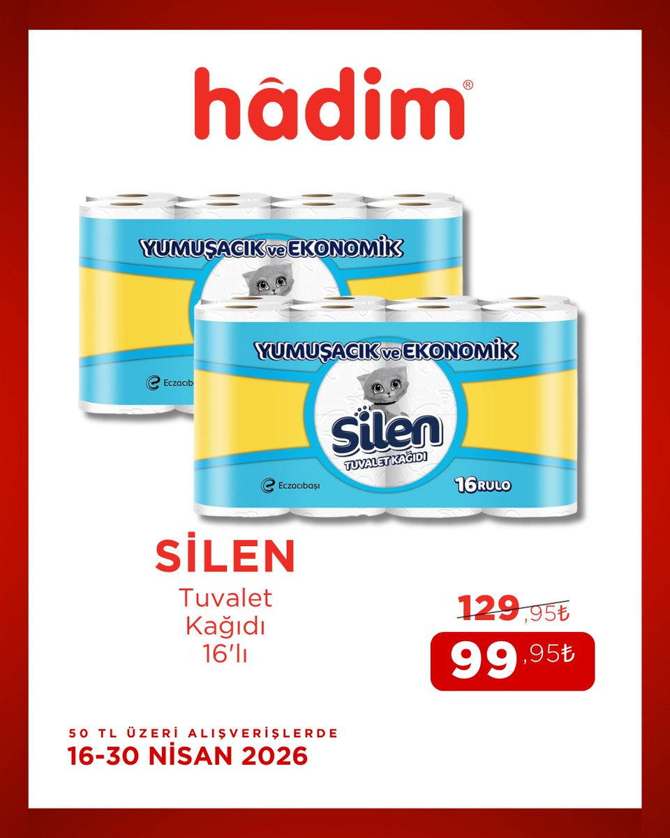 HadimAVM's tweet photo. 16 - 30 Nisan tarihleri arasındaki fırsatları kaçırmayın🎉
Keyifli alışverişler dileriz🛒

https://t.co/NnvXilrZwS https://t.co/rQxops1xhp