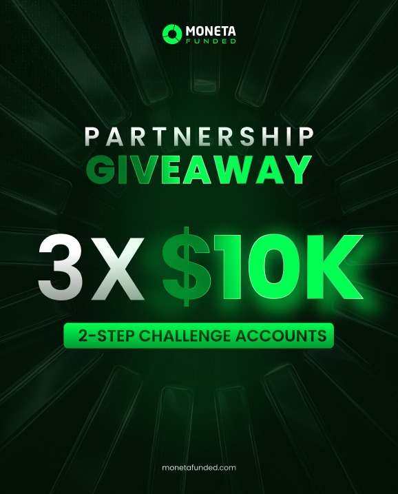propfirmknow's tweet photo. 📢 $10K X 3 Moneta Funded Giveaway 🎁 

To Enter : 
1️⃣ Follow : @propfirm_forex @MonetaFunded @neo_prime77 &amp; @Traders_Waves 

2️⃣ Like ❤️ Retweet 🔁 Tag 2 Friends 

3️⃣ Like Moneta Funded on PFM 👇 
https://t.co/YMvpNemGTV

Winners in 7 days 🏆 good luck 🤞 https://t.co/l5oOlXLJDD