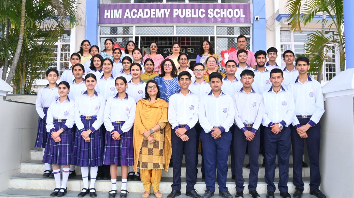 Hapsvnagar's tweet photo. HAPS Shines with 100% CBSE Class X Result!
#HimAcademyPublicSchoolVikasNagar, proudly recorded a 100% pass result in the #CBSEClassXBoard Examinations 2026, showcasing academic excellence.
Out of 155 students, 32 scored above 90%, with 11 students securing above 95%. https://t.co/eFxLBDHWcr