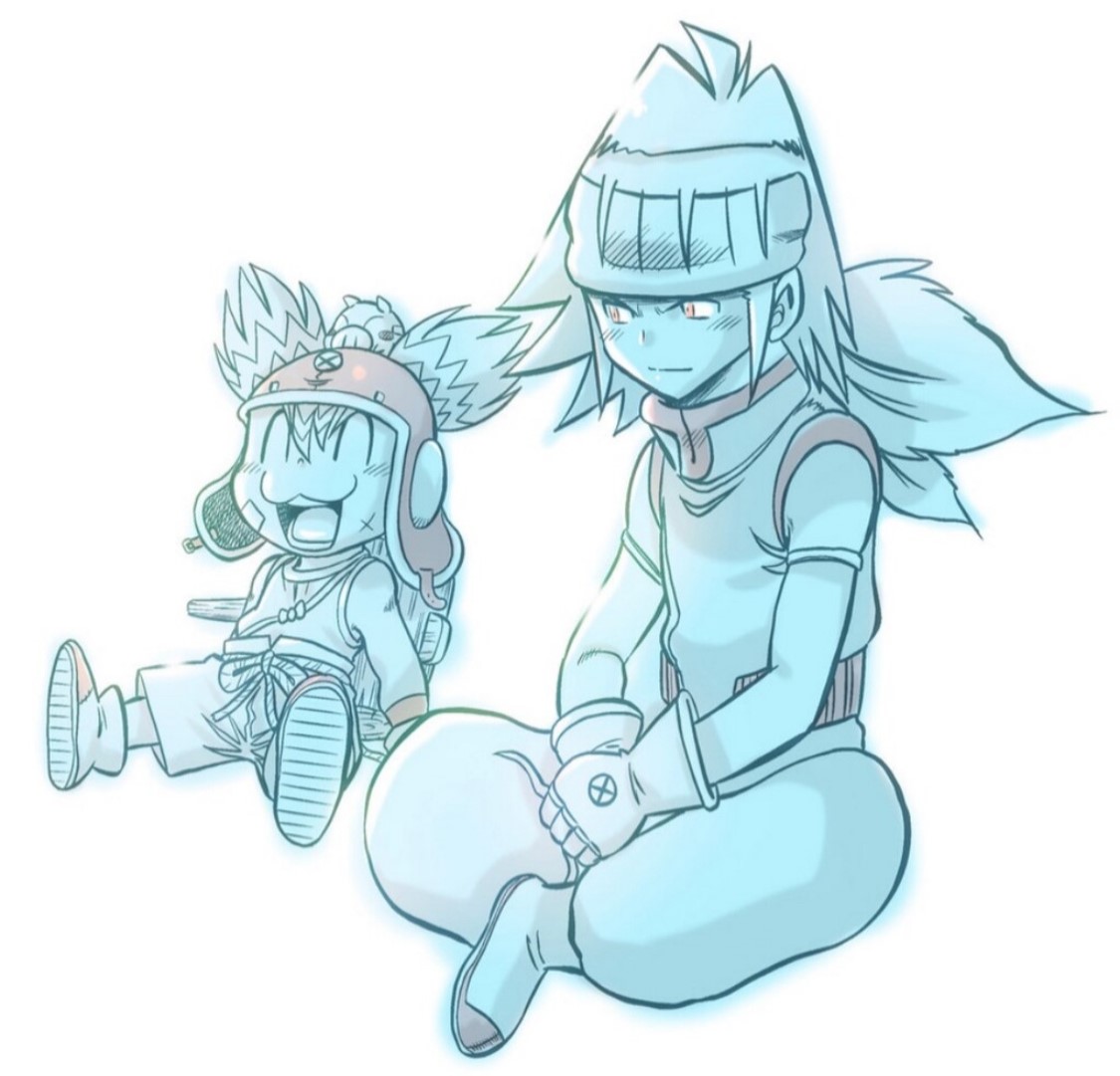 リラックスしてなごむコロッケとリゾット

『コロッケ！ＢＬＡＣＫＬＡＢＥＬ』コミックス②巻総トビラ用に描き下ろされたイラストに彩色したもの。
shogakukan.co.jp/books/volume/4…
激動の本編にはない日常っぽいシーン！

コミックス総トビラは①~⑩巻まで全部鑑賞すべき

週コロ
corocoro.jp/title/8