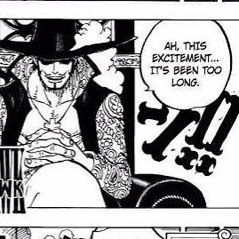 I'm excited to know the story behind this symbol, and how it's related to mihawk that he eve.  got special sfx of it.

#ONEPIECE1180