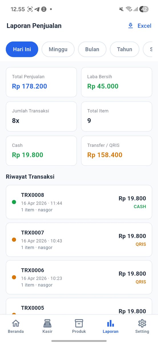 pencaricuan73's tweet photo. Jual Mesin Kasir Offline, karna masih di eaktu promosi dari 300k skrg jadi cuman 170k 🥳 (bisa dipakai seumur hidup loh jadi gaperlu subscription) 😎 boleh dm dulu buat tanya" detailnya ya https://t.co/ZMflKIjBtD