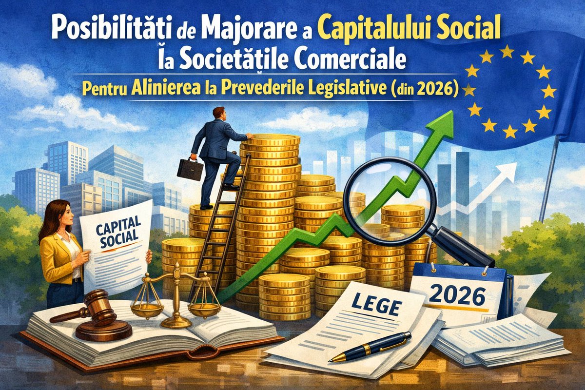Posibilitati  de majorare a capitalului social la societatile comerciale - pentru alinierea la prevederile legislative (din 2026) - cabinetexpert.ro/2026-04-16/pos…