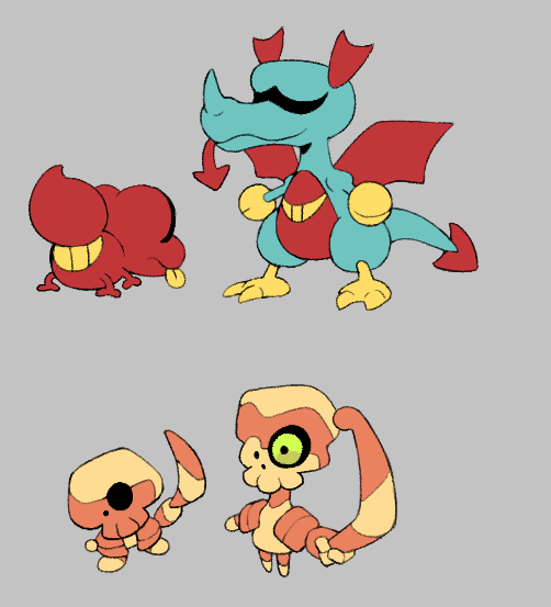 Drazil -> Nograd
final ver (hoping)

Boomeribs -> Greater Boomeribs --> Ultimatum Boomeribs (in prog.)