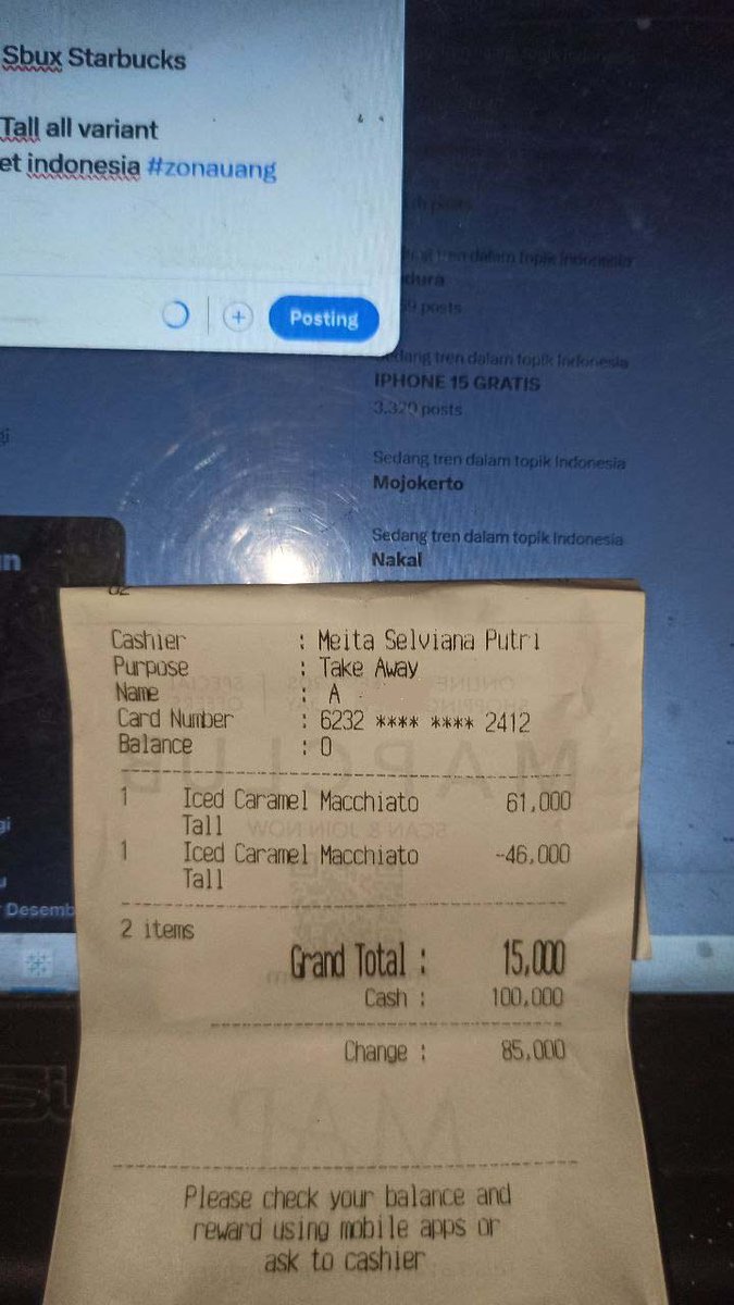 thebless22's tweet photo. #wts wts #sellVoucher
Kembali Lagi !! Sbux Starbucks ONLY 7k/voc sbux 
Feel free tanya2 di dm TESTI Bisa diliat : https://t.co/3IR588Khkx
-Bayar di Starbucks cuma 15k
-Minuman ukuran Tall all variant atau rasa
-Berlaku diseluruh outlet indonesia
#zonauang #zonajajan #zonaba https://t.co/q93ZYM31NU