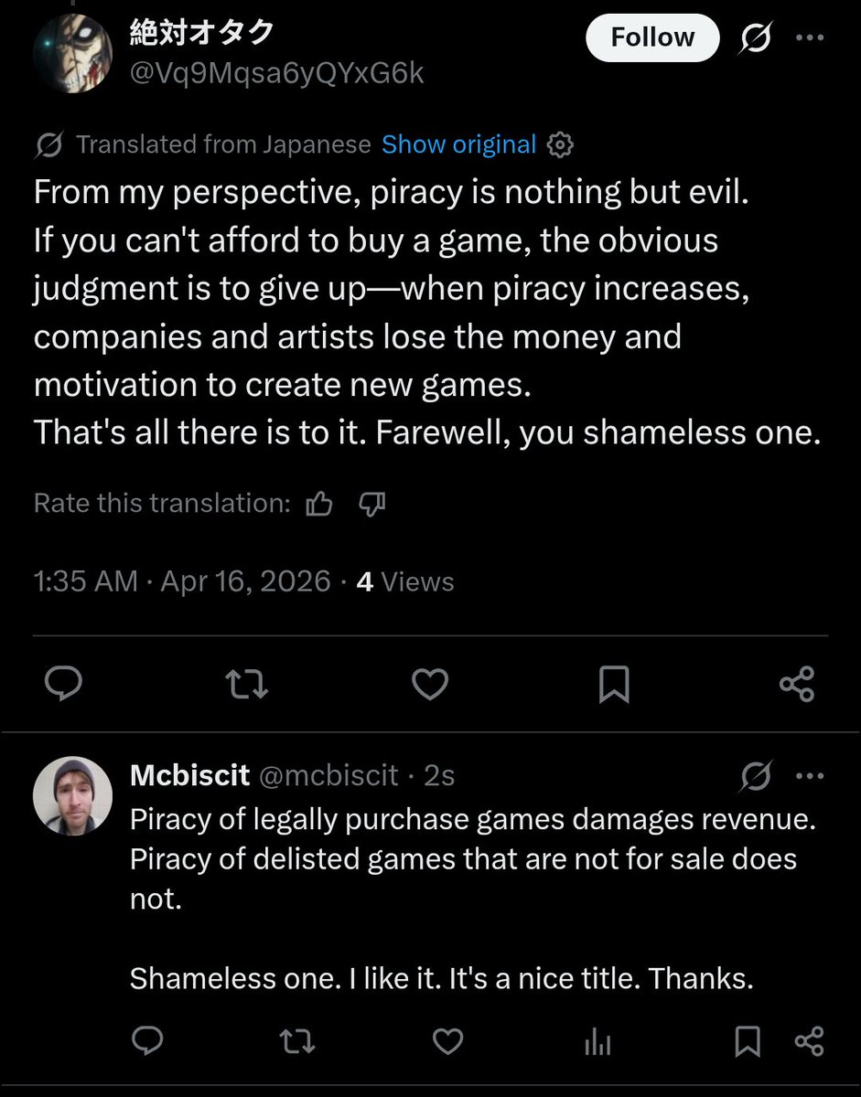 Mcbiscit The Shameless One tweet media